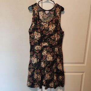 LuLaRoe Floral Black Dress